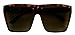 ShadyVEU - Big XL Large Square Trapezoid Shape Oversized Fashion Sunglasses