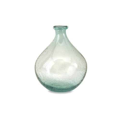 IMAX 63024 Amadour Bubble Glass Bottle - Small Sized Glass Jar, Decorative Vase for Dining Hall, Living Room, Hotels. Decorative Accessories