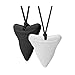Around Health Chew Necklace for Kids, Boys or Girls, Sensory Chewing Teething Chewelry Teether Silicone Sharktooth Toys Designed for ADHD, SPD, Oral Motor, Autism, OT (4-Pack Shark Tooth)