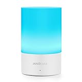 InnoBeta Meteor Rechargeable Portable LED Color Changing Mood Light with Travel Bag, Bedside Lamp with Dimmable Warm White Light + 256 RGB Lights, Outdoor Camping Lantern, Table Lamp, Baby Nightlight