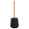 Sealskin Conical Toiletborstelhouder, Porselein, Zwart, 12.3x39x12.3 cm