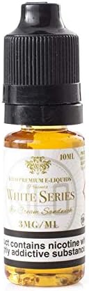 Kilo White Series E-Liquid | Ice Cream Sandwich | 10ml | Chocolate Cookies, Chocolate, Vanilla ice Cream | NO Nicotine