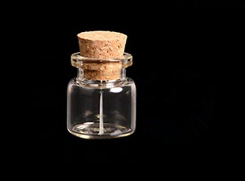 Sweet Spring Water 24 Pack 4ml Mini Glass Jars with Cork Stoppers, Storage Glass Vials for Message Weddings Wish, 1 Inches Tall X 0.9 Inches Diameter