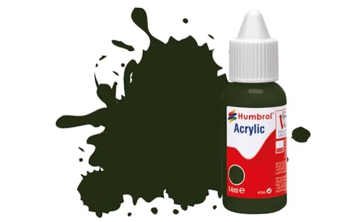Humbrol DB0163 Peinture Acrylique n°163 Vert foncé satiné 14 ML