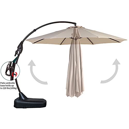 Grand patio Napoli Premium Outdoor Offset Patio Cantilever Umbrella