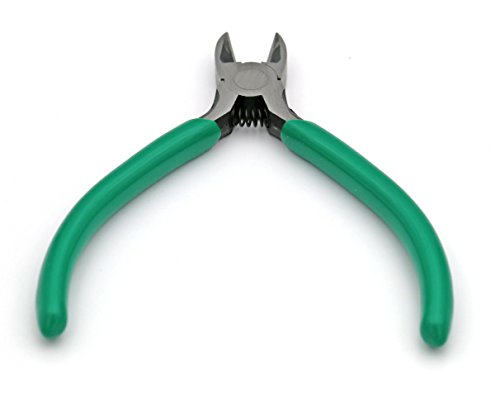 iExcell 4.5" Side Cutter Diagonal Wire Cutting Pliers Nippers Repair Tool, Green, Chrome-Vanadium Steel