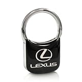 Lexus Black Chrome Padlock Metal Key Chain