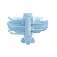 helegeSONG Space Saving Creative Airplane Household Rotary Wall Mount Airplane Hook Kitchen Bathroom Towel Bag Rack Holder - Blue