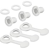 Honoson 3 Sets Cooler Drain Plug Replacemen for Coolers 1.14 Inch | Cooler Plug, White Replacement, Triple Snap Drain Assembly, Shaft Length 50 58 and 82 Quart Refrigerators 5010005241