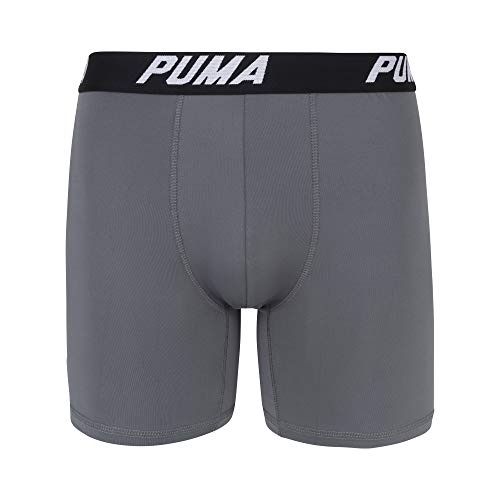 PUMA Men's 3 Pack Performance Boxer Brief, Grey/Black, Extra Large Pricepulse