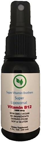 Super Liposomal Vitamin B12 | Non-GMO & Vegan | Best Vitamin B12 | Provides 1000 mcg of Vitamin B12 Per Serving. | 1 FL OZ. (30 ML) | 60 Servings | Made in The U.S.A.
