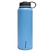 Fifty/Fifty Blue Vacuum-Insulated Stainless Steel Bottle with Wide Mouth - 40 oz. Capacity