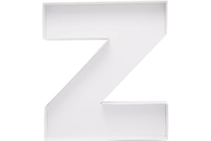 DYLCYPHERIA Cardboard Letter Fillable Charcuterie Board Candy Food Tray, 12.2 inch, Party Event Decoration (Z Shape)