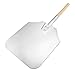 New Star Foodservice 50219 Aluminum Pizza Peel, Wooden Handle, 9 x 11 inch Blade, 26 inch overall