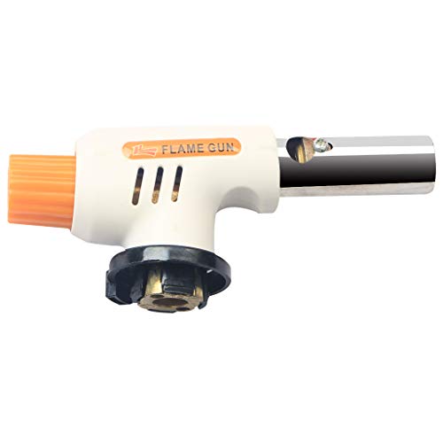 AIPINQI Culinary Butane Torch, Portable Flame Gun Chefs Torch Kitchen Blow Torch for Cooking Sous Vide, Creme Brulee and Pastries, Orange - Thumbnail 7