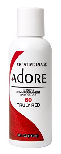 Adore Semi-Permanent Haircolor #060 Truly Red 4 Ounce (118ml)