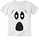 Funny Ghoul Face Shirt Toddler Boys Girls Silly Ghostface Halloween Shirts for Toddler Kids 3T White