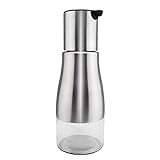 KOLPCTT healthy and Anticorrosion 304 Stainless Steel Olive Oil Bottle-All Made of Food Grade Material Oil Dispenser,Cruet For Vinegar,Soy sauce,silver