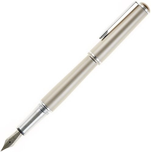 Nemosine Fission Fountain Pen, Fine German Nib, Nickel (NEM-FIS-01-F)