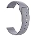 UMTELE Sport Bands Compatible with Galaxy Watch 42mm Band, Soft Silicone Breathable Sport Strap Replacement Wristband for Samsung Galaxy Watch Gray