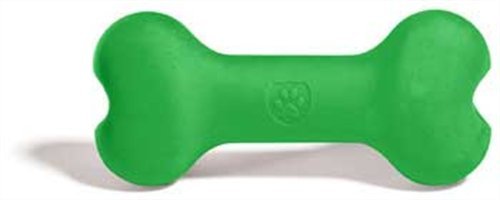 green bone dog toy