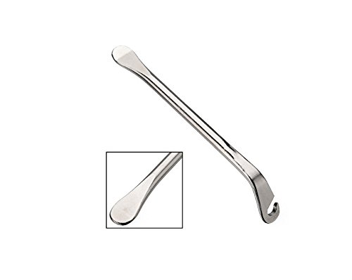 Polymer True Utility 1 Pc Bicycle Tire Spoon, Crowbar Crowbar (12x0.65cm)_Silver
