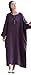 Soojun Women's Casual Cotton Linen Long Dress with Batwing Sleeve, Style 2:purple, One Size