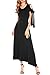 Beyove Women's Cold Shoulder Stylish Tie Sleeve Party Evening Maxi Dress