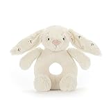 Jellycat Bashful Twinkle Bunny Plush Baby Ring Rattle