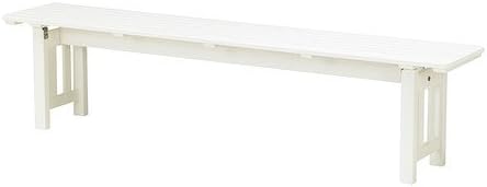 Ikea Angso Bench White Amazon Co Uk Kitchen Home