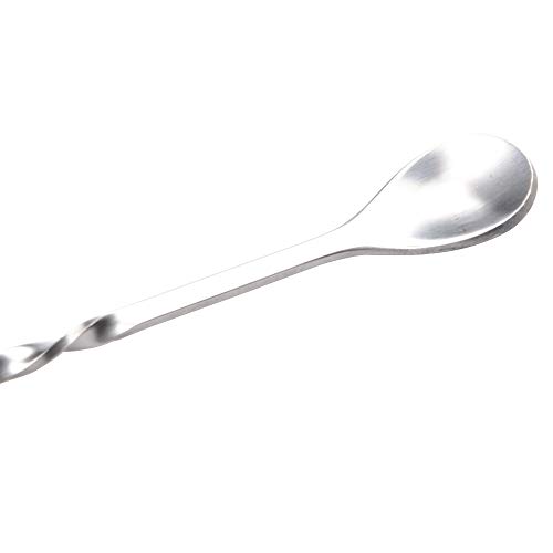 Qunqi 9 Inch Stainless Steel Cocktail Muddler Mixed Spoon Professional Grade Bar Tool Make Perfect Mojitos Mint Juleps Fruit Drink - Thumbnail 7