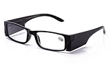 LED Light Reading Glasses With A Push Of A Button Slim Frame (Non-Replaceable Battery)