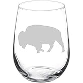 MIP Brand Wine Glass Goblet Buffalo (17 oz Stemless)