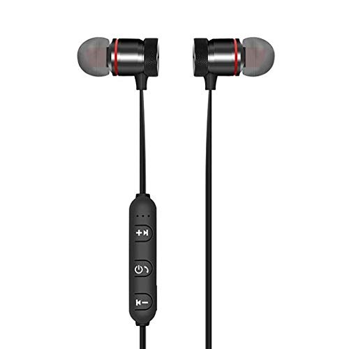 Mr. Gadget's Solutions Dual XT-6 In-Ear Magnetic Wireless Bluetooth Earphones-Call Reminder, Sport Hands-free 4.1 Music Neck-mounted Wireless Sports Earbuds with Mic