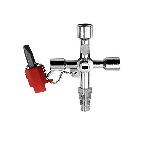 Jiasijieke Multifunction 4 Ways Universal triangular Wrench Key Plumber Keys Electric Meter Cabinets Bleed Radiators