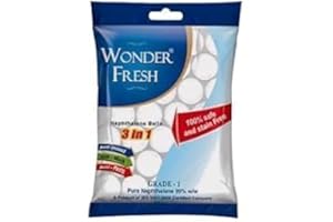 Naphthalene Balls, 3 in 1 Phenyl Goli 200g (Pack of 1) White