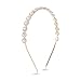 Ammei Headpiece Bridal Headpiece Wedding Headband with Crystal and Hair Accessories (Gold, 5.5'')