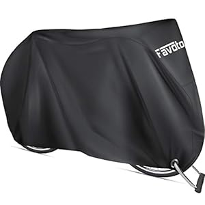 Favoto Afdekking voor outdoorfiets, 210D, Oxford, waterdicht, tegen UV-regen, sneeuw, voor mountainbike, straat, 200 x…