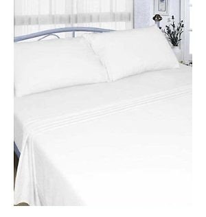 Rayyan Linen Thermal Flannelette Flat Sheet 100% Cotton Brushed Luxury Soft Flat Bed Sheet Or Pillowcases (White, Single)