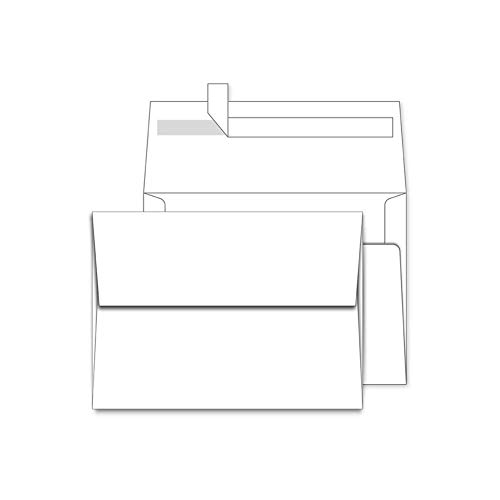 A7 Printable White Envelopes 5X7 100 Pack Quick Self Seal,for 5x7 Cards ...
