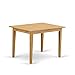 East West Furniture NFT-OAK-T Norfolk Kitchen Dining Table - a Rectangle Solid Wood Table Top with Butterfly Leaf, 32x54 Inch, OAK