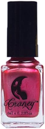 1 PC Nail Polish - Awesome Metallic Pretty Holographic Holo Glitter Gel Polish Nail Art Tools Beauty Care (Red)
