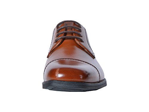 Florsheim Kids Boys' Reveal Cap Toe Jr Oxford, Cognac, 10 M US Toddler