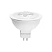 Luxrite MR16 LED Bulb Dimmable, 12V, 50W Equivalent, 5000K Bright White, 550 Lumens, 7W LED Spotlight Bulb, 25 Degree, Damp Rated & UL Listed, GU5.3 Bi-Pin Base - Home and Track Lighting (2 Pack)