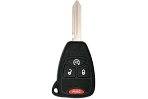 KeylessCanada © New Replacement Uncut Keyless Remote Head Key Fob for Dodge OHT692713AA OHT692427AA KOBDT04A (1 Pack)