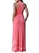 Women's Sleeveless Racerback Long Maxi Summer Casual Dress Medium Pink