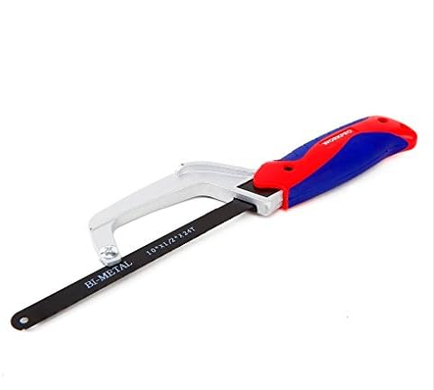 Hacksaw With Rubber Handle 10" Easy Release Blade Without A Screwdriver For Cutting In Hard-to Reach Places
