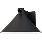 Maxim Lighting 86143BK/MSP Conoid - 10W 1 LED Large Wall Sconce with Dusk-Dawn-6 Inches Tall and 10 Inches Wide