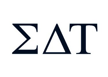 Sigma Delta Tau Sorority Decal Vinyl Sticker|Cars Trucks Vans Walls Laptop| Black |5.5 x 2.5 in|CCI1120