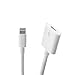Jackpoloo FEI-C25 8 Pin Extension Cable, Lightning Connector Extender Extension Cable for iPhone 6, 6S, 7,7 Plus, 5s,5c (White)